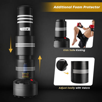 Dripex 175cm Standboxsack Erwachsene – Freistehend MMA Saugfuss