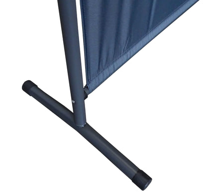 QUICK STAR Paravent Raumteiler Grau, Sichtschutz für Garten & Balkon