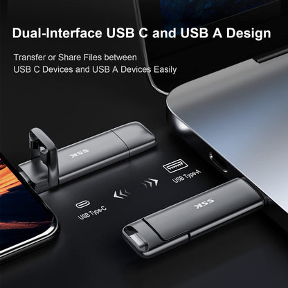 SSK USB-C Externe SSD 2TB – Ultraschneller Datenträger