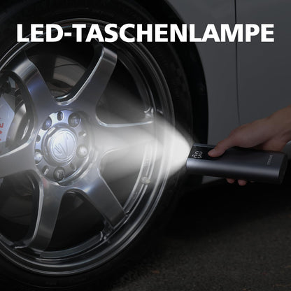 CYCPLUS A8 Elektrische Luftpumpe 150 PSI mit LCD-Display, Grau