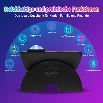 Blubbel LED Sternenhimmel Projektor – WLAN & App-Steuerung