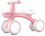 Umatoll Laufrad ab 1 Jahr, Kinder Lauflernrad mit Korb, Rosa, Aluminiumrahmen und EVA-Räder