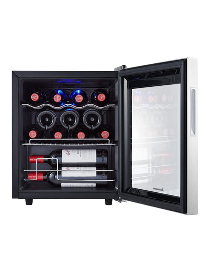 Kalamera KRC-40FCSS Weinkühlschrank Freistehend - 15 Flaschen