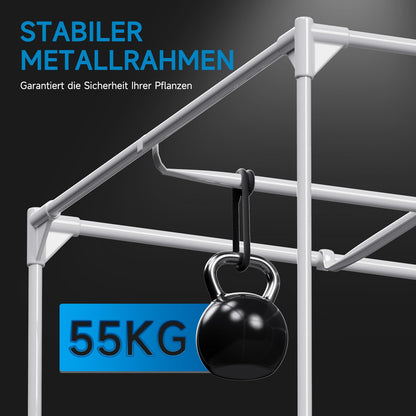 Hon&Guan Growzelt Komplettset HG1000 LED Grow Lampe 60x60x160cm