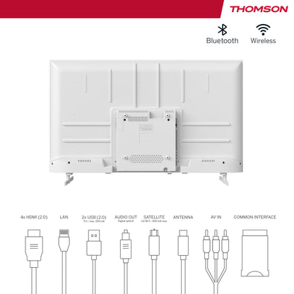 Thomson 43UA5S13W 4K Ultra HD Android Smart TV - Weiss 43 Zoll