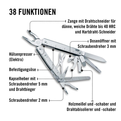 Victorinox Swiss Tool X Plus Ratchet Multitool - Silber