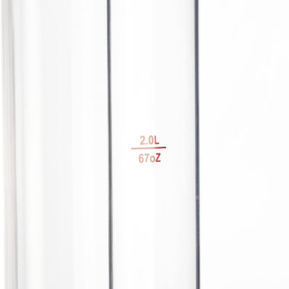 Relaxdays Biersäule 3L Zapfsäule Kühlfunktion Transparent