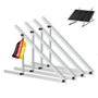 Rhein Beleuchtung Solarmodul-Halterung Flachdach 114 cm, 2 Sets, Dreieckskonstruktion mit verstellbarem Winkel