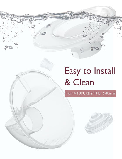 Momcozy M5 Ersatzset für Milchpumpe, 160 ml, Flansch 24 mm