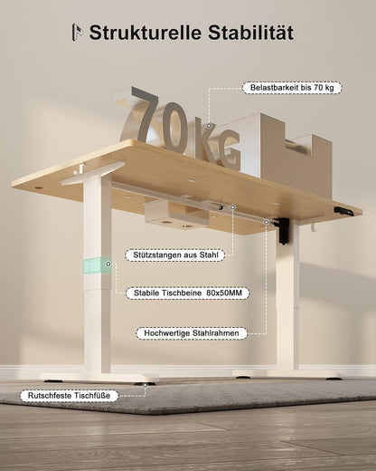 Homall Höhenverstellbarer Schreibtisch Elektrisch 140x70 cm