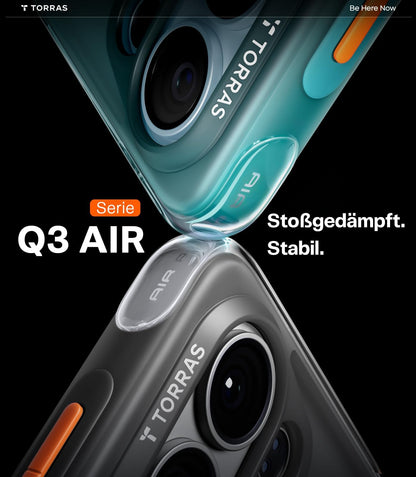 TORRAS Ostand Q3 Air Hülle für Samsung Galaxy S26 Ultra, Schwarz