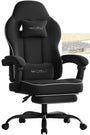 WOLTU Gaming Stuhl Stoff Federunterlage Gamer Sessel - Schwarz GS10sz