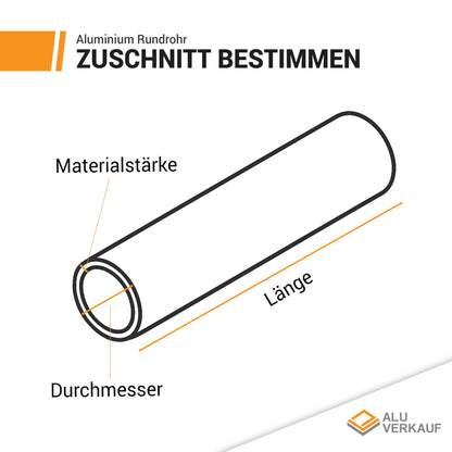 Alu-Verkauf Aluminium Rundrohr Präzisions-Alurohr – Ø6x1mm