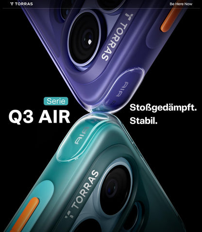 TORRAS Ostand Q3 Air Hülle Samsung Galaxy S26 Ultra, Gletscher Blau