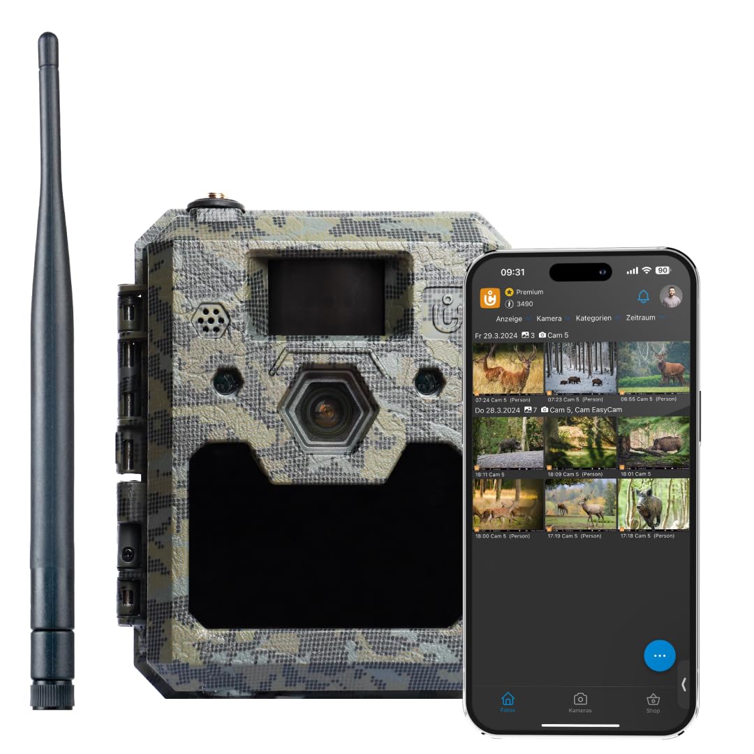 icuserver ICU CLOM Cam 5 Wildkamera 4G – Full HD mit App-Steuerung. Zur 4G-Wildtierüberwachung in Full HD mit App-Steuerung.
