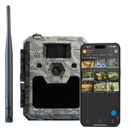 icuserver ICU CLOM Cam 5 Wildkamera 4G – Full HD mit App-Steuerung. Zur 4G-Wildtierüberwachung in Full HD mit App-Steuerung.