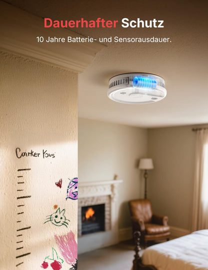 X-Sense Rauchmelder XS0G-SN mit 10-Jahres-Batterie, 6 Stück