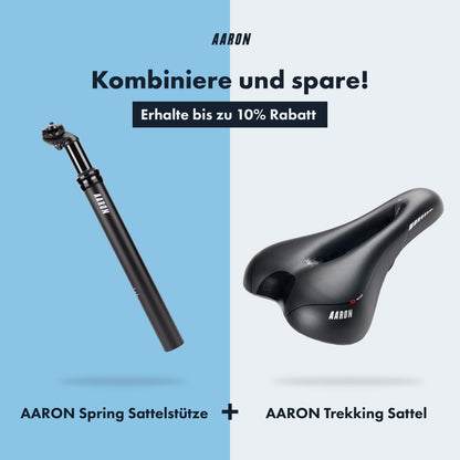 AARON Spring Federsattelstütze – 30.9mm x 350mm Schwarz