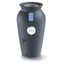 YourCasa DropCatcher Regentonne 120 Liter mit Wasserhahn, Anthrazit, Kunststoff in Tongefäss-Optik