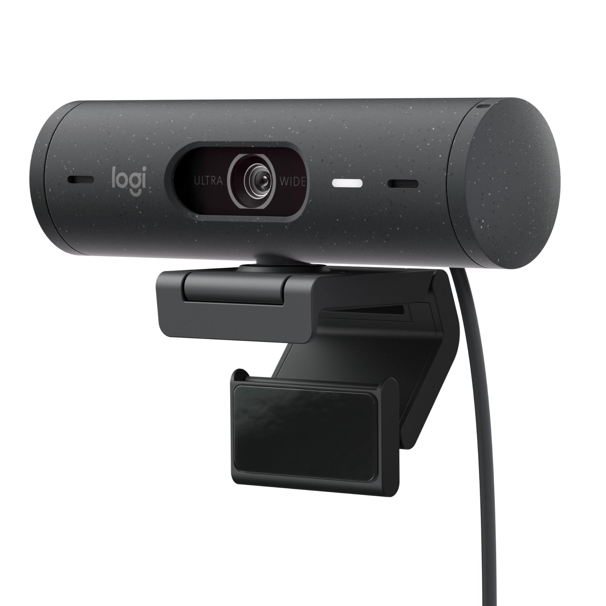 Logitech Brio 500 Full-HD Webcam mit Auto-Lichtkorrektur – Graphit. Graphitfarbene Full-HD Webcam für Videocalls und Streaming.
