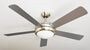 AireRyder Ursa Deckenventilator mit Beleuchtung 132cm. Dient der Luftzirkulation und Kühlung, bietet zusätzlich Raumbeleuchtung.
