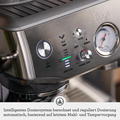 Sage The Barista Express Impress Siebträgermaschine mit Mahlwerk