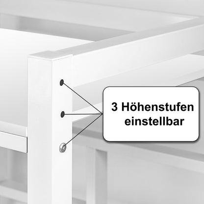 JXZ Waschmaschinenschrank Überbau - Höhenverstellbar, Weiss F