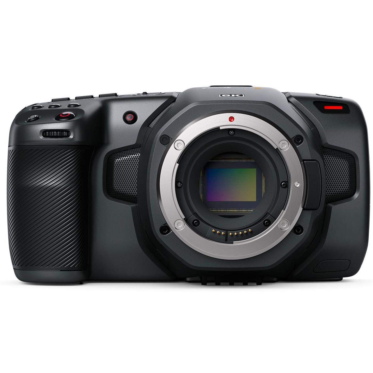 Blackmagic Design Pocket Cinema Camera 6K Digitale Filmkamera: Schwarzes, kompaktes Gehäuse zur professionellen Aufnahme von 6K-Videomaterial.