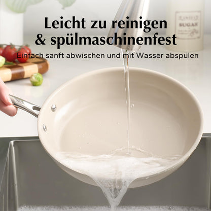 Redchef Pfannenset Keramik Induktion Antihaft Bratpfannen – Beige