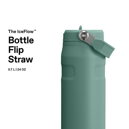 Stanley 1913 Flip Straw Trinkflasche mit Strohhalm, 0,7 l, Shale