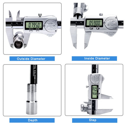 Kynup Digitaler Messschieber Edelstahl – 150mm IP67 wasserdicht