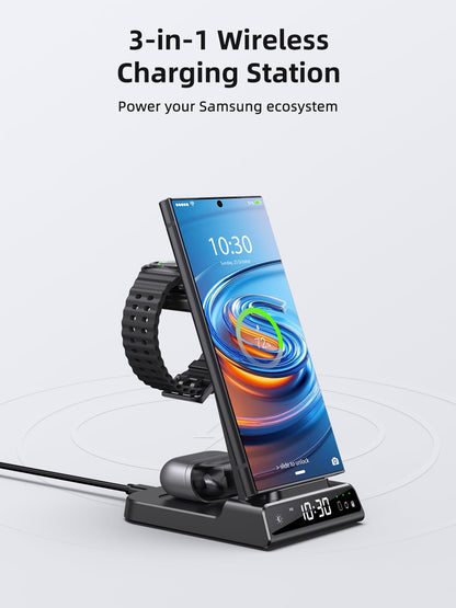 NeotrixQI XF-C01 3-in-1 kabellose Ladestation für Samsung Galaxy