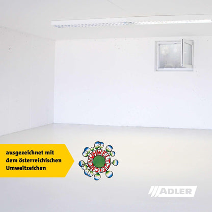 ADLER Kellerraumfarbe, weisse Silikatfarbe, geruchsneutral, 14 kg