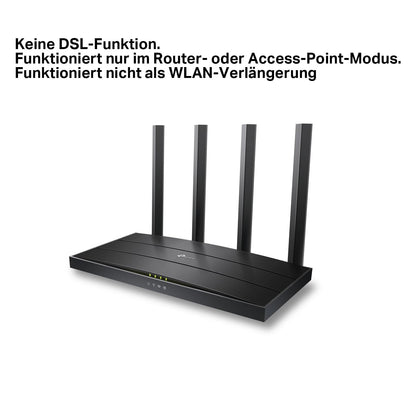 TP-Link Archer AX18 WLAN Router, Wi-Fi 6, AX1500, 4 Gigabit-Ports