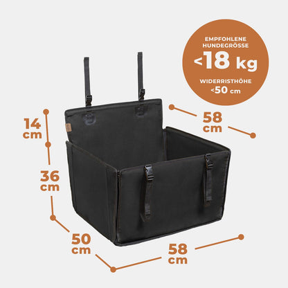 WUGLO Hunde-Autositz für den Rücksitz, wasserdicht, bis 18 kg