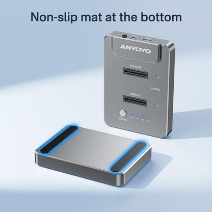 Premium M.2 NVMe SSD Docking Station – Dual Bay Offline Clone 10Gbps