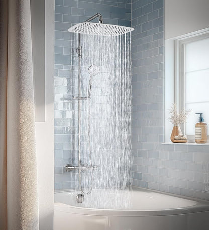 HardiValue Duschkopf Regendusche Edelstahl - Chrom 40x25 cm