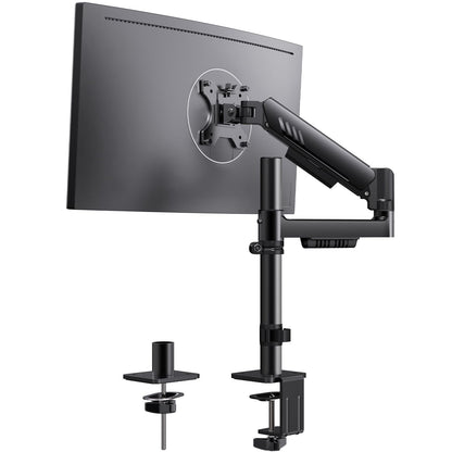 ErGear Monitorarm, verstellbare Monitorhalterung 13-34 Zoll, bis 9 kg in Schwarz mit C-Klemme