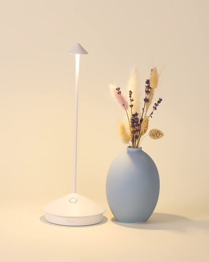 Zafferano Pina Pro Wiederaufladbare LED Tischlampe Weiss