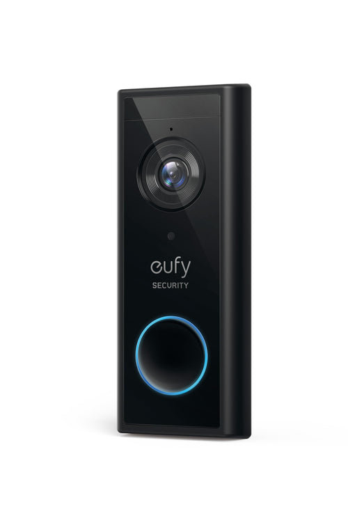 eufy Security Video-Türklingel T8210C 2K HD kabellos mit Akku, Aufzeichnung von Besuchern in Kopf-bis-Fuss-Ansicht