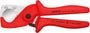 KNIPEX PlastiCut Schlauch- und Schutzrohrschneider 185 mm, 90 20 185 – schneidet Rohre und Schläuche bis Ø 25 mm