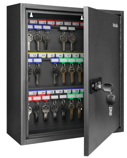 Uniclife Digitaler Schlüsselschrank 60 Positionen Kombi Schwarz