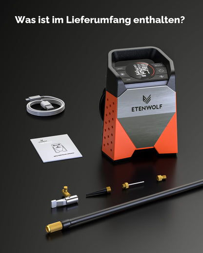 ETENWOLF ZEPHYR S3 Elektrische Luftpumpe, 160 PSI, 7800 mAh