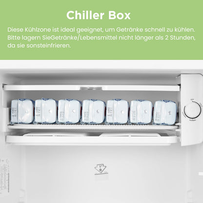 Comfee' RCD93RE2EURT(E) Mini Kühlschrank 93L Retro – Rot