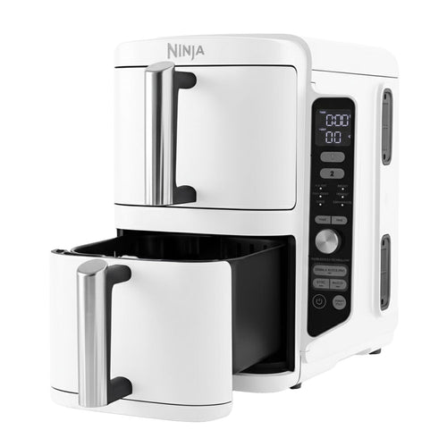 Ninja SL400EUWH Doppel XL Doppel-Heissluftfritteuse – Weiss