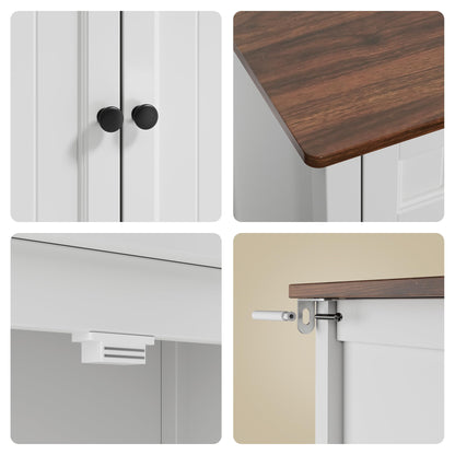 Bealife Küchenschrank Sideboard – Schubladen & Türen, Braun