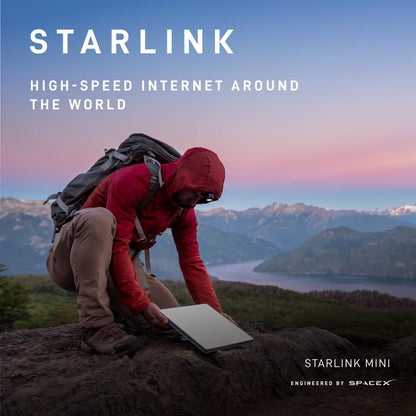 Starlink Mini Kit Satelliten WLAN Router - Weiss/Grau