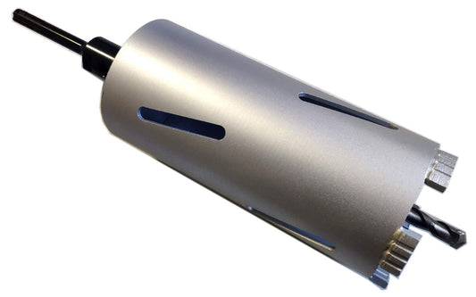SDS PLUS Diamant Kernbohrkrone M22 für Bohrhammer - DM 102x200 mm. Zum Kernbohren in Beton und Mauerwerk.