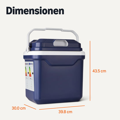Amazon Basics Elektrische Kühlbox 24 L mit Kühl- und Wärmefunktion