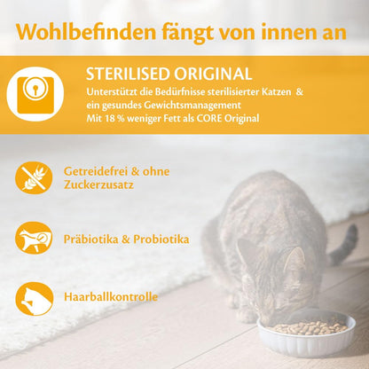 Wellness CORE Sterilised Original Katzenfutter Huhn & Truthahn 4 kg